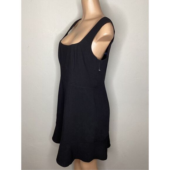 New. French Connection black Mini ruffle mini dress. Large. Retails $153 - Picture 12 of 16